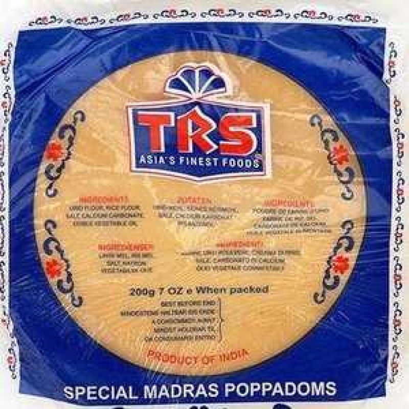 TRS Special Madras Poppadoms 200 g